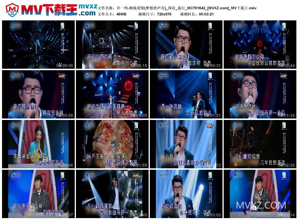 许一鸣-修炼爱情(梦想的声音)_国语_流行_MC701642